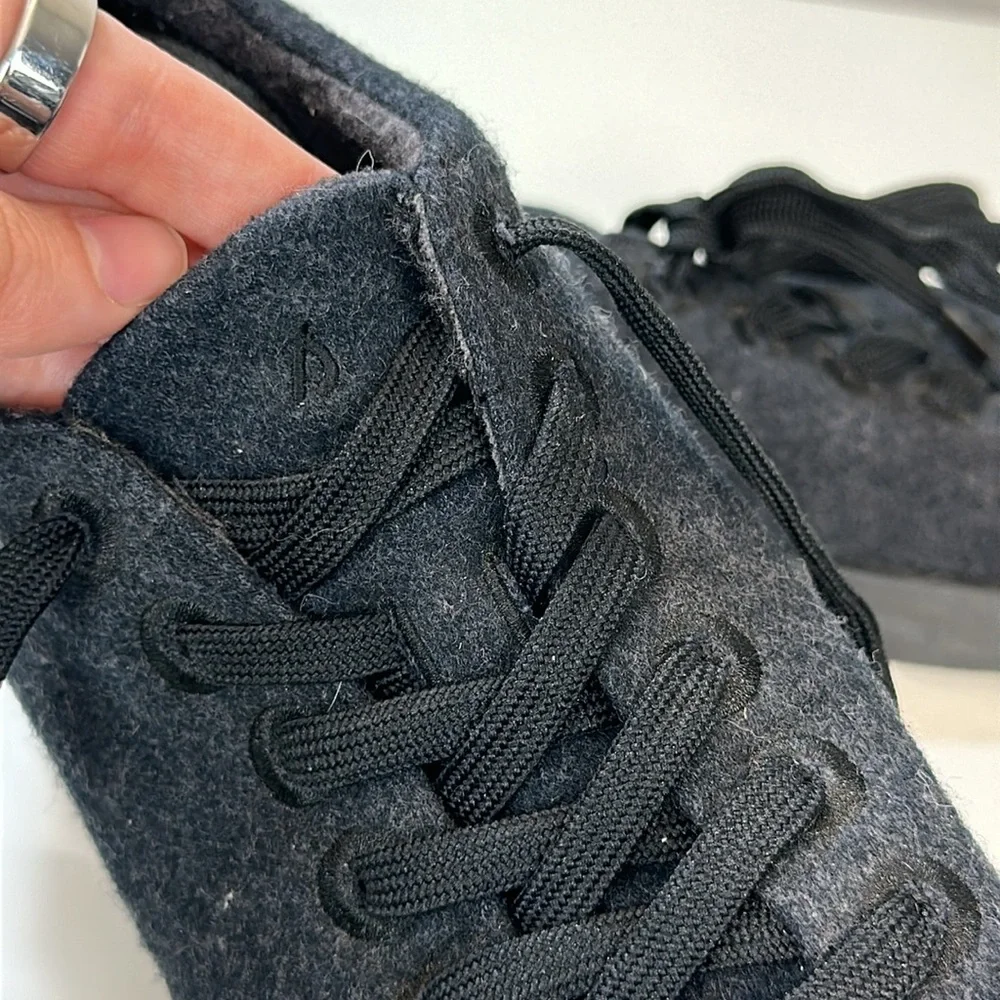 Allbirds WP Wool Pipers Sneakers Black Size 8